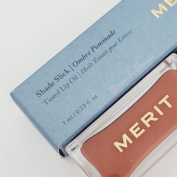 Au Naturel Shade Slick Tinted Lip Oil Merit Brand New In Box - Picture 5 of 7